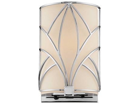 Metropolitan Storyboard 1-Light Chrome Glass Wall Sconce