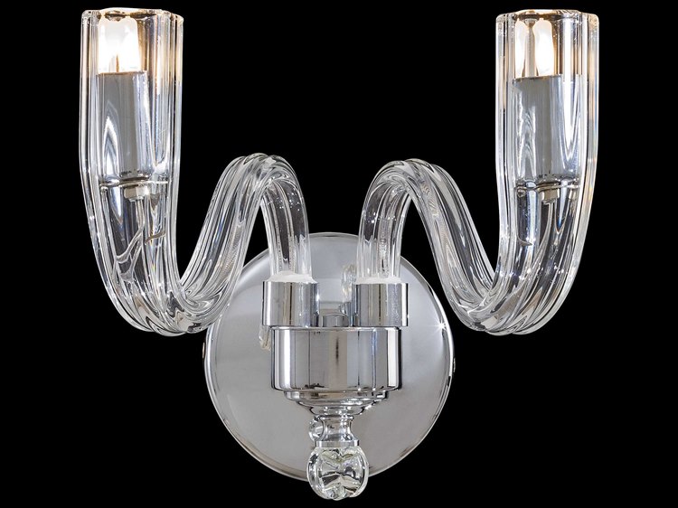 Metropolitan Chrome With Clear Glass Wall Sconce