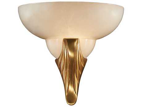 Metropolitan French Gold Glass Wall Sconce