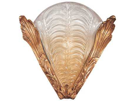 Metropolitan French Gold Glass Wall Sconce