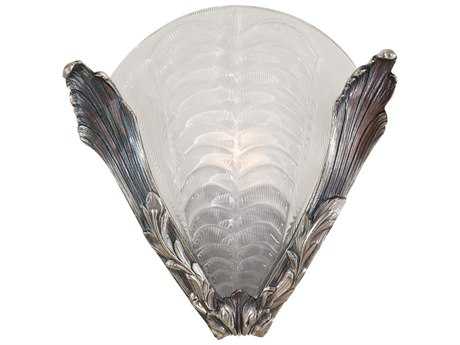Metropolitan Platinum Gray Glass Wall Sconce