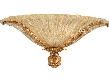 Metropolitan French Gold Glass Wall Sconce