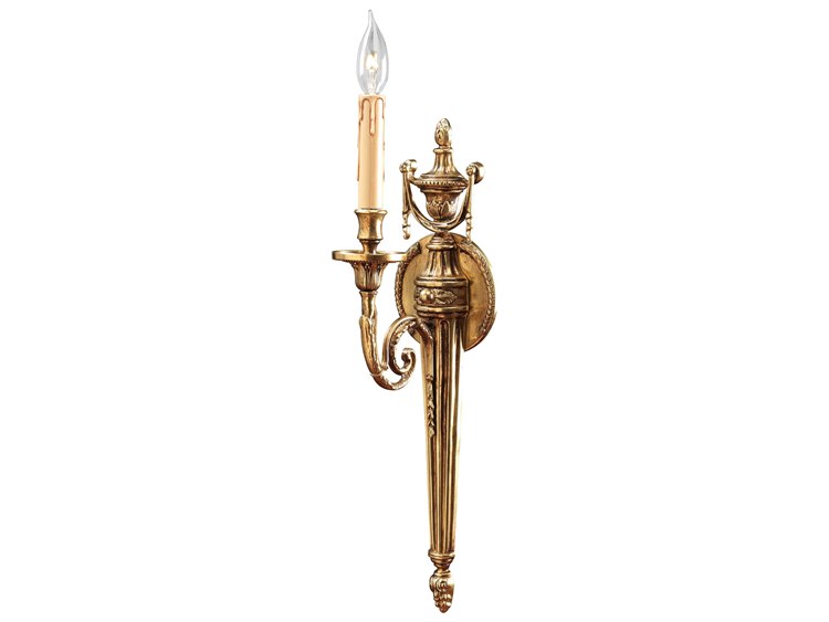 Metropolitan 1-Light Stained Gold Wall Sconce