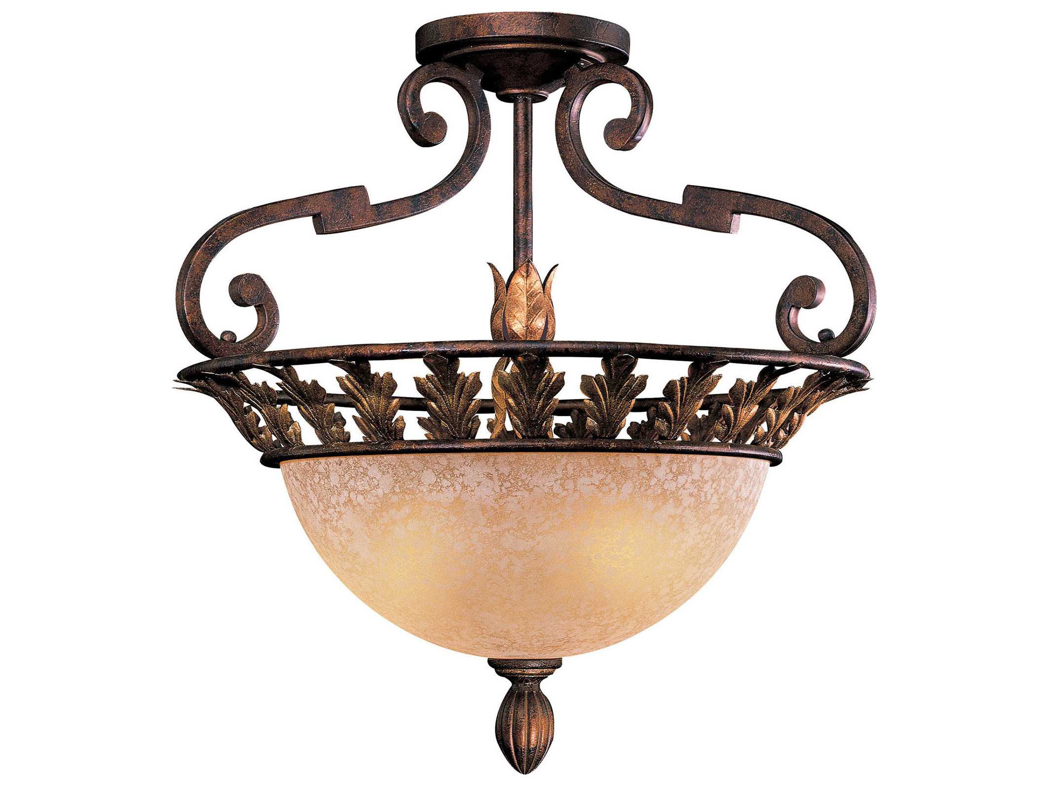 Metropolitan Lighting Zaragoza Golden Bronze Three-Lights 19.5'' Wide ...