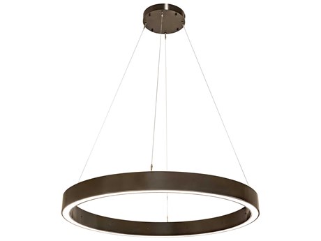 Meyda Anillo Timeless Bronze White LED Round Pendant