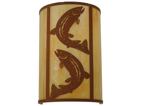 Meyda Leaping Trout Outdoor Wall Light
