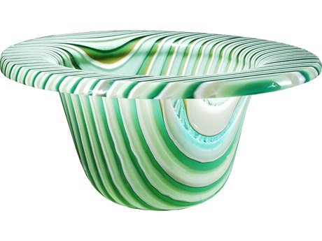 Meyda Metro Fusion Peppermint Glass Bowl