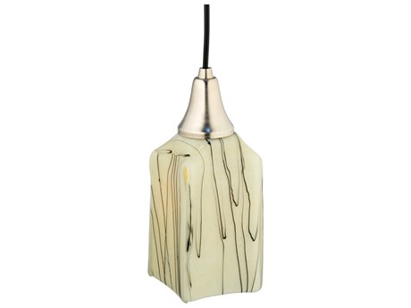 Meyda Metro Fusion 1-Light Black Geometric Mini Pendant