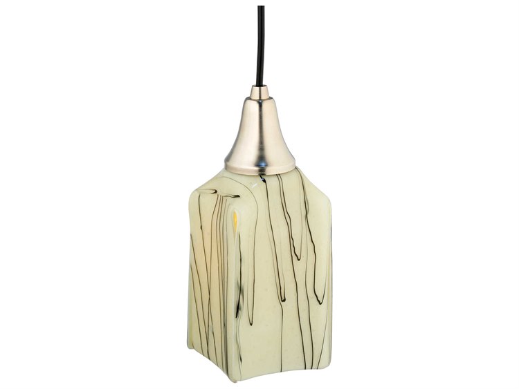 Meyda Metro Fusion 1-Light Black Geometric Mini Pendant