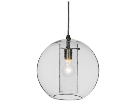 Meyda Cilindro 1-Light Gray Glass Cylinder Globe Pendant