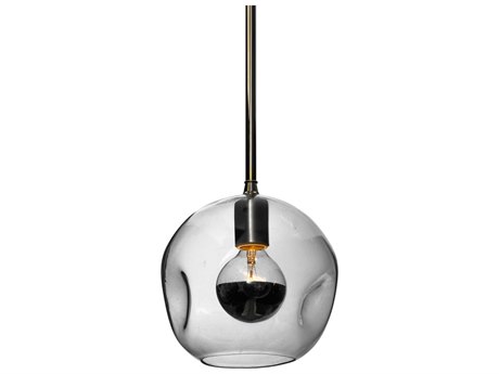 Meyda Deformado 1-Light Chrome Glass Pendant