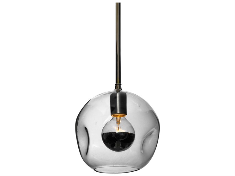 Meyda Deformado 1-Light Chrome Glass Pendant