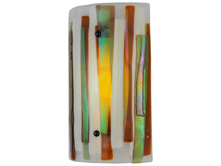 Meyda Metro Fusion 1-Light Green LED Tiffany Wall Sconce