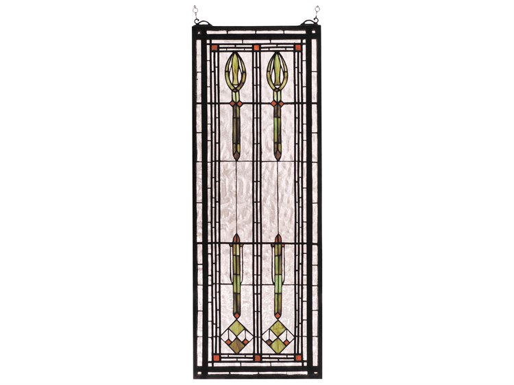 Meyda Arts & Crafts Spear of Hastings Stained Glass Window