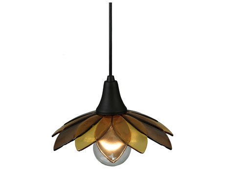 Meyda Metro Fusion 10" 1-Light Bronze Mini Pendant