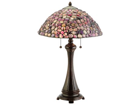 Meyda Jasper Purple Bronze Table Lamp