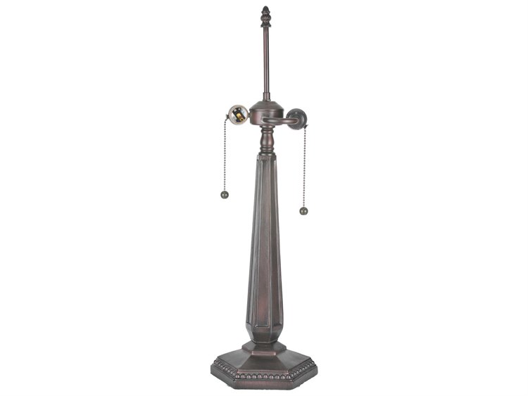 Meyda Hex Diamond Mission Bronze Table Lamp Base