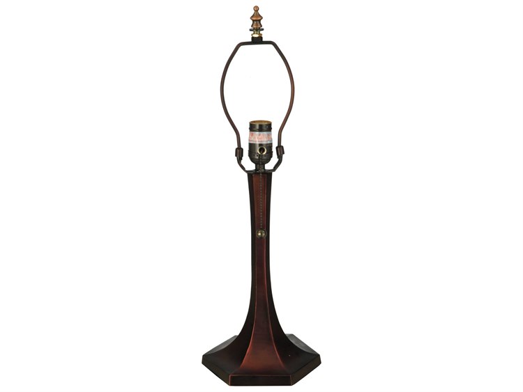 Meyda Hexagonal Trumpet Bronze Table Lamp Base