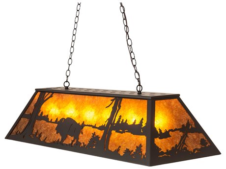 Meyda Buffalo 6-Light Timeless Bronze Island Pendant