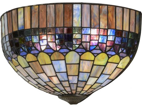 Meyda Candice Blue Tiffany Wall Sconce