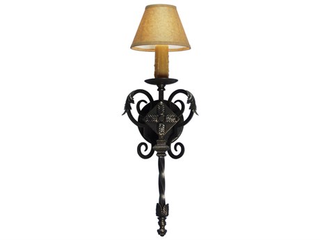 Meyda Catherine Gilded Tobacco Brown Wall Sconce