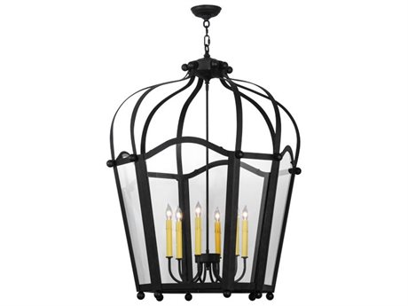 Meyda Citadel 6-Light Black Candelabra Chandelier