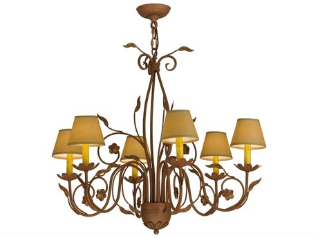 Meyda Bordeaux 6-Light Brown Empire Chandelier