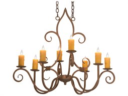 Meyda 3-Light Brown Lantern Chandelier | MY250746