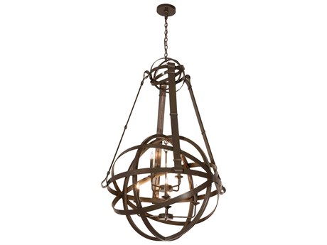 Meyda 8-Light Bronze LED Candelabra Chandelier