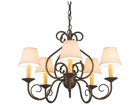 Meyda Jenna 5-Light Bronze Empire Chandelier