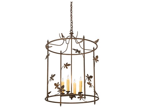 Meyda Jillian 4-Light Brown Candelabra Chandelier