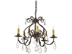Meyda Chantilly 5-Light Bronze Crystal Glass Candelabra