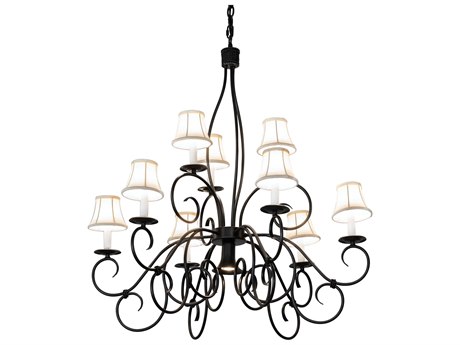 Meyda 10-Light Black Empire Chandelier