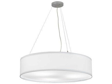 Meyda Cilindro 3-Light White LED Drum Pendant