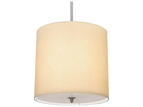 Meyda Cilindro 4-Light Brushed Nickel Gray Cylinder Pendant