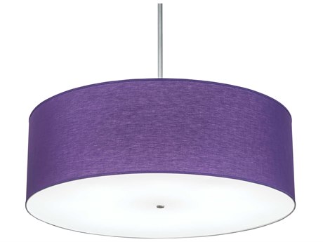 Meyda Cilindro 8-Light Purple Drum Pendant