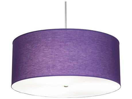 Meyda Cilindro 3-Light Purple Drum Pendant