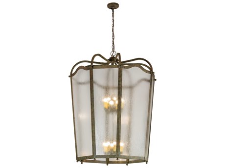 Meyda Citadel 16-Light6-Light Rust Brown Candelabra Chandelier