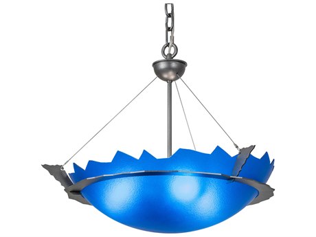 Meyda Colline 3-Light Pewter Bowl Pendant