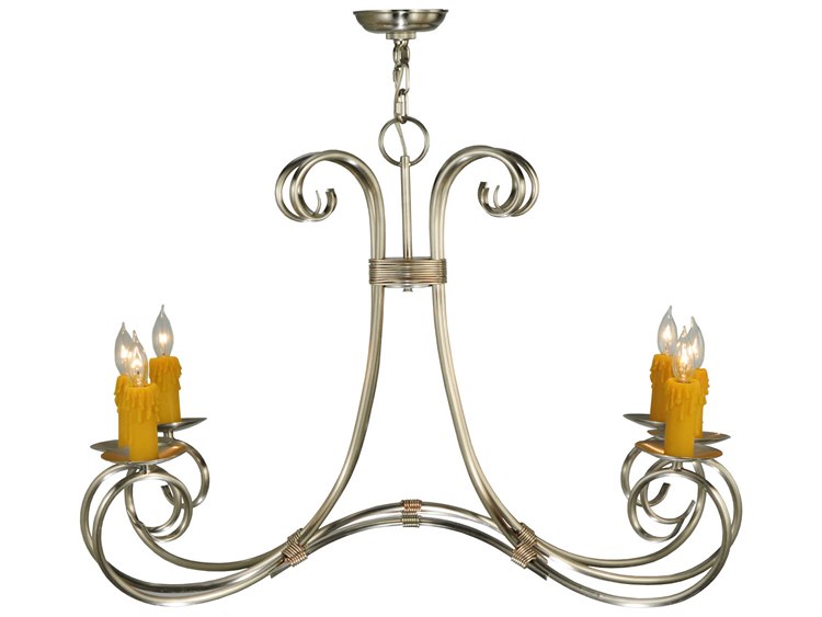 Meyda Contemporary 6-Light Nickel Chandelier