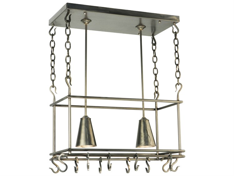 Meyda Contemporary 2-Light Steel Island Pendant