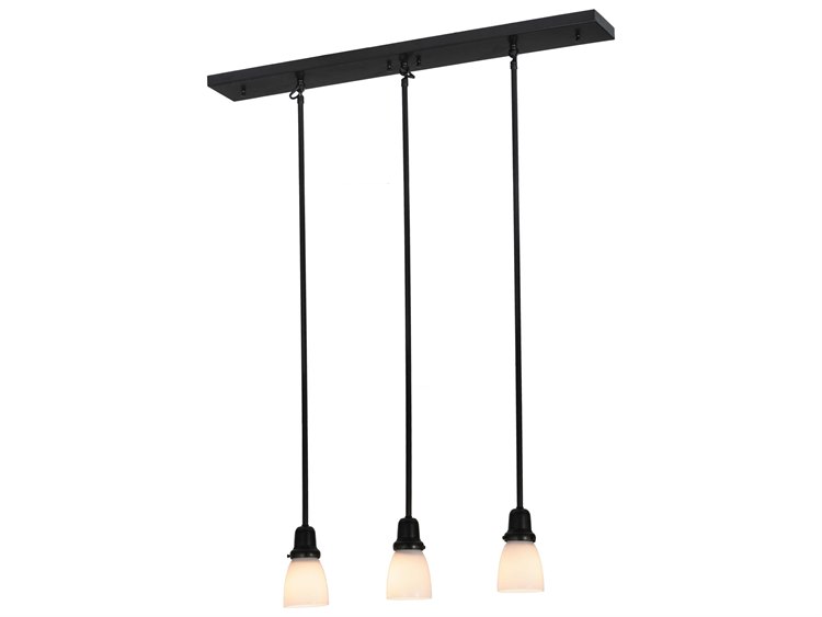 Meyda Contemporary 3-Light Brown Bell Island Pendant