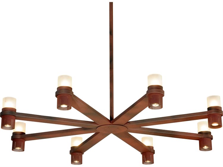 Meyda Contemporary 8-Light Brown Glass Sputnik Chandelier
