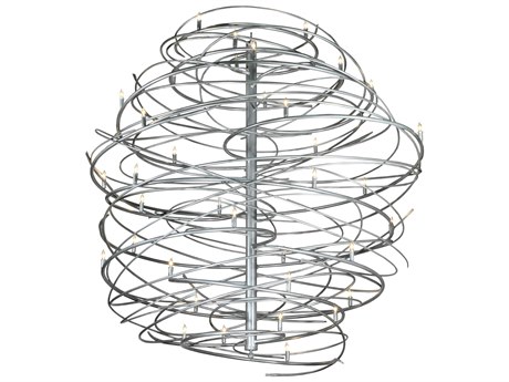 Meyda Cyclone 3-Light Steel Tiered Chandelier