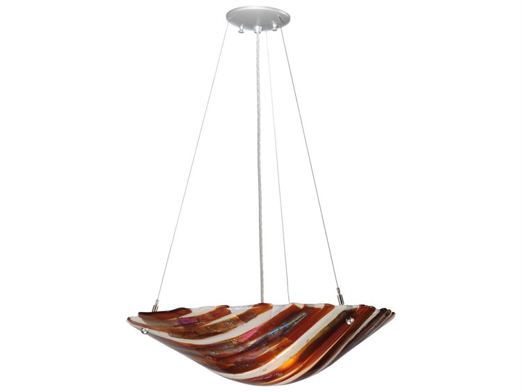 Meyda Contemporary 2-Light Gray Bowl Pendant