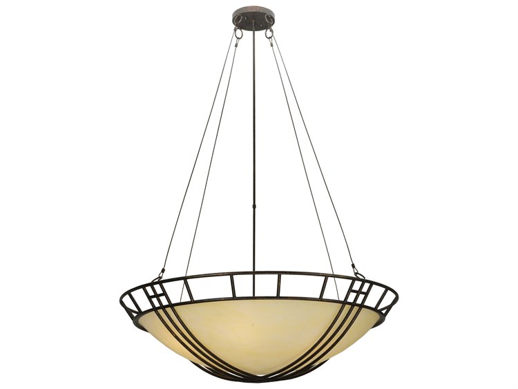 Meyda Contemporary 6-Light Brown Bowl Pendant