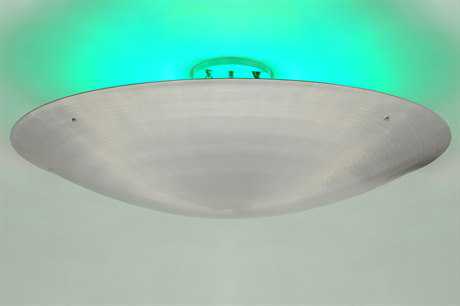 Meyda Contemporary 66" Gray LED Bowl Pendant