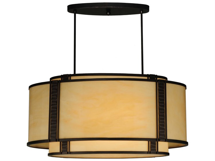 Meyda Contemporary 2-Light Bronze Pendant