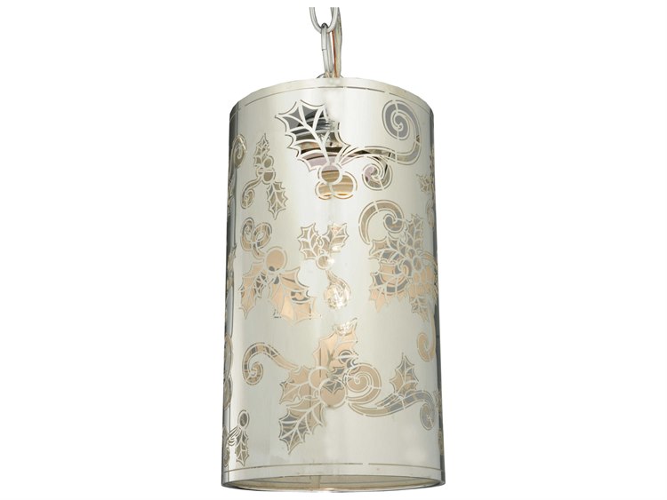Meyda Contemporary 1-Light Chrome Drum Pendant