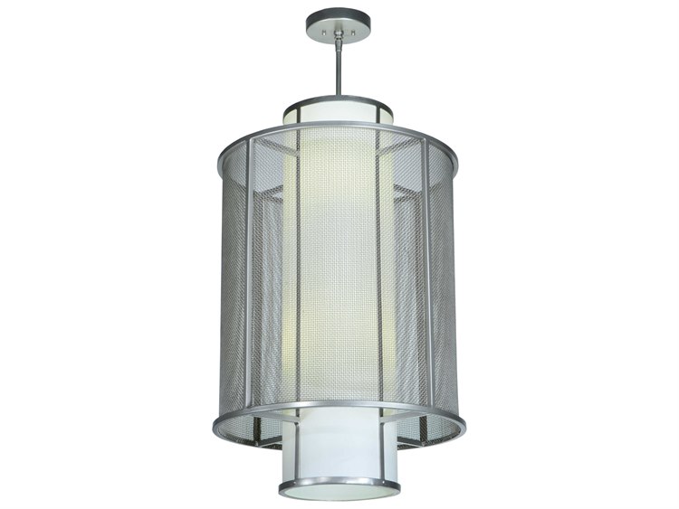 Meyda Contemporary 4-Light Gray Cylinder Pendant